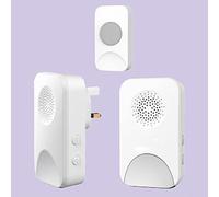 Easylife Wireless Doorbell Set - Portable & Plug-in Receivers with 32 Melodies, 4 Volume Levels, 150m Range, LED Alert