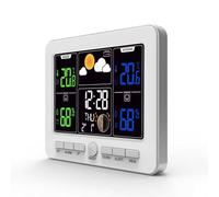 Easylife Wireless Weather Station for Home & Garden, Built-In Barometer, Tracks Temperature, Humidity & Moon Phase, LCD Screen, Indoor & Outdoor Weather Station, Smart Home Devices - Fully Guaranteed