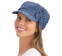 Easylife Women's Floral Embellished Baker Boy Hat, Pink, Blue - Fully Guaranteed