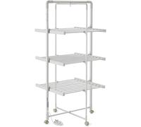 Easylife Heated Airer with Timer & Wheels - XL size | Strong & Sturdy Clothes Indoor Dryer | Rack Includes Electric Heated Rails For Natural Drying | Extra Large