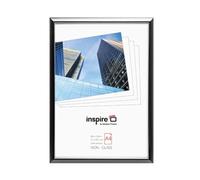 Hampton Frames EASYLOADER A4 Photo Frame, 21x30cm, Grey, Extruded Plastic | Lightweight, Foil Wrapped, Easy to Load | Modern Display for Pictures, Posters, Certificates