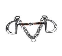 Easyly Install Double Link Horse Mouth Bit Stainless Steel for Quick Equipment Changes in Horsebacks Cycling Weatherproofed Stainless Steel Bit