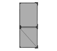 EASYmaxx Insect Protect Fly Screen Balcony Door Telescopic Fly Screen Door with Integrated Net Insect Protection Balcony Door No Cutting No Drilling Max. Approx. 122 x 285 cm