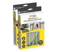EASYmaxx Insect Protect Fly Screen Window | Can Be Cut to Size | Insect Protection Window up to 110 x 130 cm | Fly Net Magnet with Pollen Protection Grille - Easy Installation No Drilling [Pack of 2]