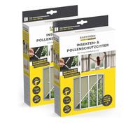 EASYmaxx Insect Protect insect & pollen screen | with magnetic attachment | fly screen window | mosquito net for windows up to 130 x 150 cm [2 Pieces]