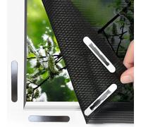 EASYmaxx Insect Protect insect & pollen screen | with magnetic attachment | fly screen window | mosquito net for windows up to 130 x 150 cm [Black]