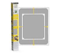EASYmaxx Insect Protect Telescopic Insect Screen Window Fly Screen with Pre-Assembled Frame Extendable Insect Protection Integrated Mosquito Net White