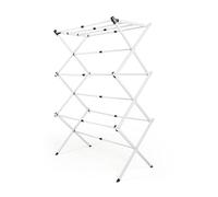 EASYmaxx Telescopic Clothes Airer 800 | Laundry Tower with 8 m Drying Length - Foldable, Space-Saving & Easy to Fold | Stand Dryer in Small & Narrow | Tower Clothes Airer - Easy Extendable & Stowable