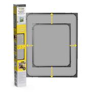 EASYmaxx Telescopic Fly Screen Frame for Windows | Mosquito Net with Pre-Assembled Frame - Adjustable | Bug Mesh Easy Installation | Protection Against Mosquitoes, Flies, Wasps [Anthracite]