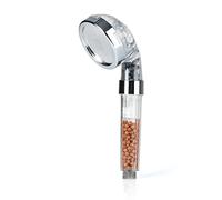 EASYmaxx Wellness Shower Head with Mineral Beads & 3 Water Jet Modes, Saves 30% Water at Approximately 50% More Water Pressure