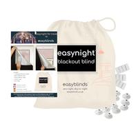 Easynight Portable Travel Blackout Blind - 100% Light Block - XL (windows up to 230x145cm) - Eco-Friendly Recycled GRS & OEKO-TEX Fabric - Thermal Insulation - Suction Cups or Stick On Any Window