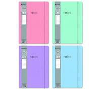 EasyNote A4 Soft Touch Notebook 4 Pastel Colours