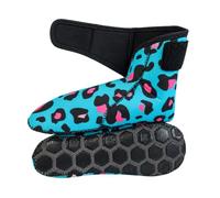 EasyOff™ Swimming Socks in Leopard with a Bullet Proof Sole
