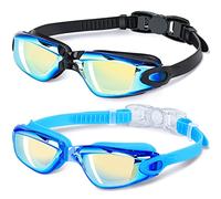 EasYoung Kids Swim Goggles, 2-Pack Swimming Goggles for Children, Teens, Boys or Girls, UV Protection Swim Pool Goggles