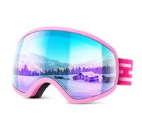 EasYoung Ski Goggles for Men Women Youth, Skiing Snowboard Goggles with Over Glasses, Anti-fog, UV Protection, Helmet Compatible