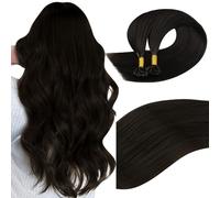 Easyouth Brown Hair Extensions U Tip Human Hair Pre Bonded Human Hair Extensions Darkest Brown Utip Hair Extensions Human Hair Hot Fusion 16 Inch 50g/50s