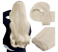 Easyouth Human Hair Extensions Weft 24 inch Drawn Weft Human Hair Extensions Cuticles Aligned in Same Direction #1000 100g