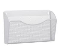 EasyPAG 1 Pocket Landscape A4 Mesh Hanging Wall File Holder Mail Organiser Magazine Storage,White