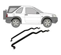 easyparts Fuel Tank Straps/Set of 2 Brackets replacements for Land Rover Freelander / 1997-2006 / Diesel only/Unpainted steel/Get rid of rust!