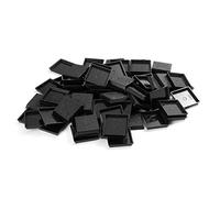 EasyPegs 25mm Textured Plastic Square Bases or 0.98inch Wargames Table Top Games 100 Count