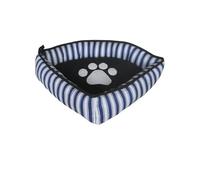 EASYPET Paw print Corner Dog bed,cat bed,puppy bed,pet bed+chusion,price match!!! (White & Blue)