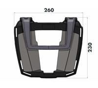 Easyrack Top Case Carrier Black for Honda XL 700 V Transalp (2008-2012)