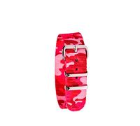 EasyRead Time Teacher Pink Camo Nylon Watch Strap, 16mm Wide, 21.5cm Long, Fits Small Child to Medium Adult, Stainless Steel Buckle, Interchangeable with EasyRead Watches