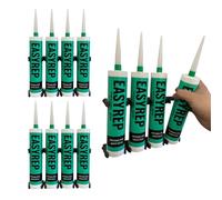 EASYREP 12 Pack Silicone and Mastic Tube Holder, Wall Mounted Sealant Storage Rack, Modular Clip-Together Van Racking, Caulk Adhesive Organiser for Workshop, Van, Garage