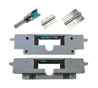 EASYREP Pro 2-in-1 Door Hinge Router Jig - Fits 76mm (3”) & 102mm (4”) Hinges - Dual Routing Template with Quick-Swap Insert 2mm & 3mm Depth Setters UK Made Jig for Hinge Mortices (Jig and Router Bit)