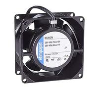 Easyricambi EBM PAPST 8550N axial fan with metal frame and fan, 80 x 80 x 38 mm, high temperature up to 70 °C for pellet stove