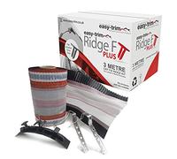 EasyRidge F Plus Dry Fix Ridge Kit Roof Apex Capping (3m) - Black
