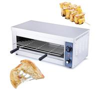 EASYROSE 2000W Salamander Broiler, Salamander Oven Electric Cheese Melter Raclette Grill, Commercial Wall Mount or Countertop Large Capacity, 30-Minute Timer, 1 Rack 3 heat setting for Cheese Steak