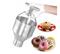 EASYROSE 3L Commercial Donut Dispenser, Pancake Dispenser with Stand, 6 Gear Adjustable Size, Manual Doughnut Batter Dispenser Pancake Batter Dropper