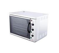 EASYROSE Commercial Electric Convection Oven, 4 GN 1/1 Rack 2.8KW, Cook & Hold Function Enamelled Cavity Removable Double-Layer Glass Door with Light 240V for Restaurant Kitchen Bakery