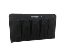 easysac FixPockets Storage Net in the Form of Pockets for Fixing Without Drilling, for Commercial Vehicles, Motorhomes, Boats - 5 Pockets, 45 x 25 cm