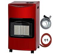Easyshop NEW CALOR 4.2kw PORTABLE HEATER FREE STANDING HEATING CABINET BUTANE GAS HEATER WITH FREE 1M HOSE AND REGULATOR MULTI COLOURS (Red)