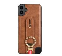 EasyShow Case for Nothing CMF Phone 1 Case Ultra-thin Dermatoglyph phone case, Nothing CMF Phone 1 Ring Wristband Case, Cover for Nothing CMF Phone 1-Brown