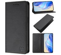 EasyShow Case for TCL 605 Cases PU Leather Wallet Flip Cover with Kickstand and Card Slots Slim Card Holder Compatible with TCL 605 Phone Casesr Black