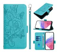 EasyShow Compatible with BLU G95 Wallet Case, Wallet Cover Magnetic Closure and Flip Stand Caser, 3D Vintage Phone Shell Cases Suitable for BLU G95-Light Blue