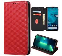 EasyShow Compatible with Criket Icon Plus 2026 Wallet Case, Premium PU Leather three-dimensional pattern Flip Cases, [Card Slots][Kickstand] Flip Folio Caser Cover for Criket Icon Plus 2026 Red