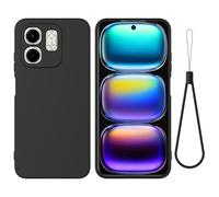 EasyShow Compatible with Infinix Smart 9 Case, Liquid Silicone Gel TPU Case, Gel Rubber with Microfiber Case Cover, with Suitable for Infinix Smart 9 Shockproof cover（Black）