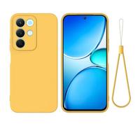 EasyShow Compatible with Realme P3 Lite 5G Case, Liquid Silicone Gel TPU Case, Gel Rubber with Microfiber Cover, with Suitable for Realme P3 Lite 5G Shockproof cover (Yellow)