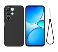 EasyShow Compatible with Realme P3 Lite 5G Case, Liquid Silicone Gel TPU Case, Gel Rubber with Microfiber Cover, with Suitable for Realme P3 Lite 5G Shockproof cover（Black）