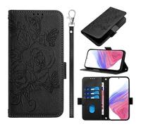 EasyShow Compatible with TCL 60R Wallet Case, Wallet Cover Magnetic Closure and Flip Stand Caser, 3D Vintage Phone Shell Cases Suitable for TCL 60R (Black)