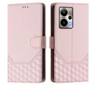 EasyShow Wallet Case for Cricket Outlast 5G, Honeycomb Flip Wallet Cover with Card Slots, Premium Magnetic PU Leather Compatible with Cricket Outlast 5G Pink