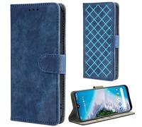 EasyShow Wallet Case for itel City 200, Magnetic Shockproof PU Leather Cases with [RFID Blocking] Credit Card Slots Kickstand Protective, Flip Phone Cover Compatible with itel City 200 Blue