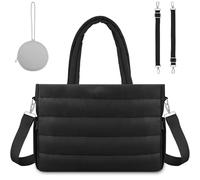 EASYSLWC Diaper Bag Tote with Silicone Pacifier Case, Crossbody Hospital Bag Travel Large Mommy Bags,Baby Diaper Bags with Shoulder Straps,Black