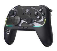 EasySMX S10 Controller for Switch 2/ Switch/PC-One Key Wake-up, TMR Anti-Drift Joystick, Mechanical Buttons, 6 Axis Gyro, Bluetooth Switch Controller with RGB & Swappable D-Pad