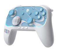 EasySMX S10 Wireless Controller for Switch 2/Switch/PC, Bluetooth Gamepad with HD Rumble, NFC, TMR Anti-Drift Sticks, Mechanical Buttons, 6-Axis Gyro, RGB, 1200mAh Battery, Swappable D-Pad