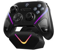 EasySMX Wireless Game Controller, D10 TMR Anti-Drift Joysticks Enhanced PC Controller,Dual-Mode Triggers,1000Hz,RGB,Mechanical,Bluetooth Gamepad for PC/Switch/Switch2/iOS/Android with Charging Dock